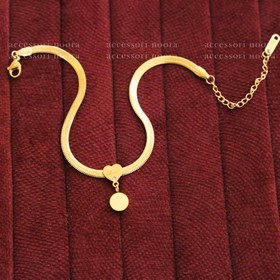 تصویر پابند ماری آویزدار مدل سکه ای کد 310 ا Coin pendant necklace with code 310 Coin pendant necklace with code 310