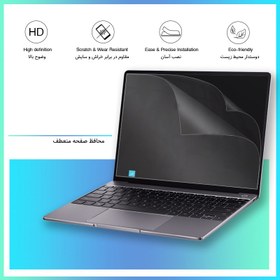 تصویر گلس لپ تاپ هوآوی MateBook E مدل نانو هیدروژل شفاف برند راک اسپیس کد XL 