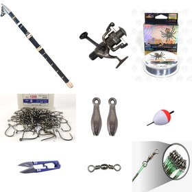 تصویر ست لوازم ماهیگیری چوب فایرفاکس و چرخ کبرا Firefox fishing rod & Cobra fishing reel