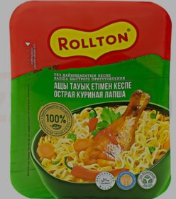 تصویر نودل بشقابی رولتون قزاقستان با طعم مرغ تند مدل (90 گرم) Rollton 