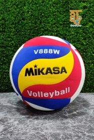 تصویر توپ والیبال میکاسا مدل V888W با جنس پلی اورتان 