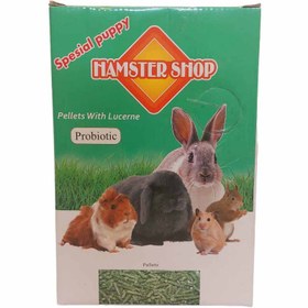 تصویر پلت یونجه خرگوش و خوکچه برند HAMSTERSHOP مدل جونیور 