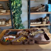 تصویر اردو خوری 6 خانه چوبی سبک وینتیج کد 1260025 