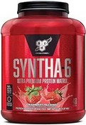 تصویر BSN Syntha-6 Ultra Premium Protein Matrix، پودر پروتئین آب پنیر، میسلار کازئین، پودر ایزوله پروتئین شیر - میلک شیک توت فرنگی، 5 پوند، 48 وعده (2.27 کیلوگرم) - ارسال 20 روز کاری BSN Syntha-6 Ultra Premium Protein Matrix, Whey Protein Powder, Micellar Casein, Milk Protein Isolate Powder - Strawberry Milkshake, 5 lbs, 48 Servings (2.27 KG)