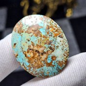 تصویر نگین درشت کلکسیونی سنگ طبیعی فیروزه معدنی نیشابور کد 35197 