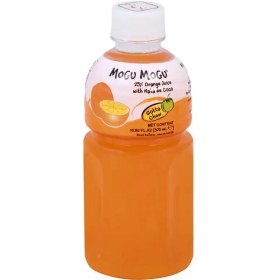 تصویر نوشیدنی با تیکه های آلوورا موگوموگو اصلی با طعم پرتقال | MOGU MOGU 