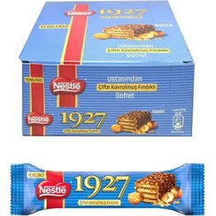 تصویر ویفر با روکش شکلاتی و فندق بوداده 12 عددی نستله 1927 nestle 