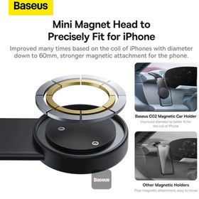 تصویر پایه نگهدارنده مغناطیسی گوشی موبایل بیسوس مدل C02 Magnetic Baseus C02 Magnetic Phone Holder Cluster SUCC000201