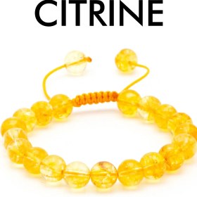 تصویر دستبند سنگ سیترین 