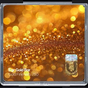 تصویر شمش طلا 18 عیار مدوپد مدل طلا کد SG11825 