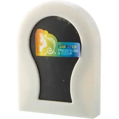 تصویر گچ مو سکه ای سفید 