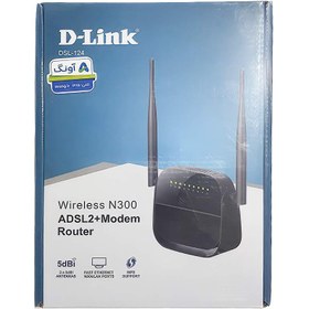 تصویر مودم ADSL 124 N300 D-LINK 