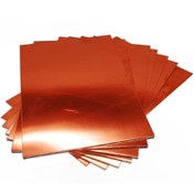 تصویر صفحه آهنی روکش مس 300*300 Iron Plate Laminated Copper