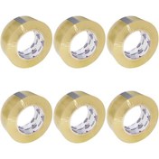 تصویر چسب پهن 180 یارد الماس (دیاموند) عرض 5 سانتی متر بسته 6 عددی Diamond Tape 180 yard 5 cm 40 micron 6 pcs