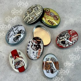 تصویر قوطی فلزی بیضی 16201 