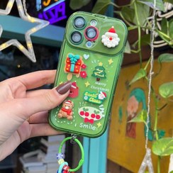 تصویر قاب کریسمس سبز 