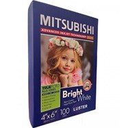 تصویر کاغذ میتسوبیشی 260 گرم لاستر 100 برگی 10x15 Mitsubishi luster photo paper 10*15 260gsm 20 sheets RC