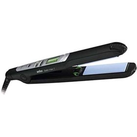 تصویر صاف‌کننده موی پرتابل ST710 مشکی/نقره‌ای برند braun Portable Hair Straightener ST710 Black/Silver