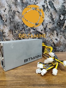 تصویر پاور Bitmain 1600 (بیت مین ۱۶۰۰) با دسته سیم وارداتی چین Power Bitmain 1600