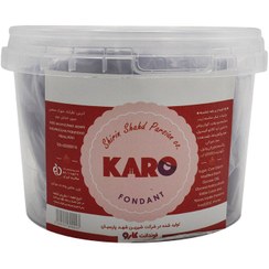 تصویر خمیر فوندانت نیم کیلویی بنفش کارو 