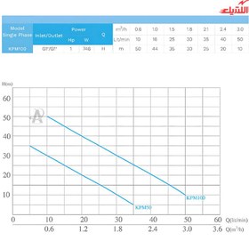 تصویر پمپ آب یک اسب محیطی KPm 100 الکتروژن Electrogen Electrogen PERIPHERAL water Pump KPm 100