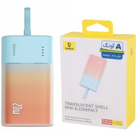 تصویر پاور بانک 20 وات باسئوس مدل Popsicle PPKDC05I ظرفیت 5200 میلی آمپر ساعت Baseus Popsicle PPKDC05I 5200mAh 20W Power Bank