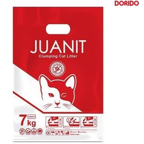 تصویر خاک بستر گربه ژوانیت مدل اکو وزن 7 کیلوگرم Juanit Eco Clumping Cat Litter