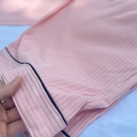 تصویر ست بلوز و شلوارک زنانه خرسی صورتی 