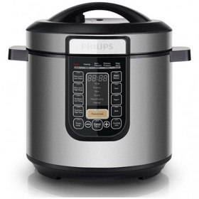 تصویر مولتی کوکر فیلیپس مدل HD2137 ظرفیت ۶ لیتر استیل ضد زنگ چند کاره 