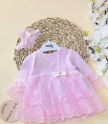 تصویر پیراهن نوزادی دخترانه ترک 