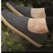 تصویر گیوه طوسی ابریشمی 