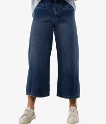 تصویر شلوار جین وایدلگ مدل جینلی 