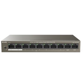 تصویر سوییچ ۱۰ پورت تندا مدل TEF1110P-8-63W Tenda TEF1110P-8-63W 10-Port 10-100M Desktop Switch