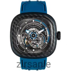 تصویر ساعت مچی مردانه سون فرایدی اتومات آبی مشکی Seven Friday Automat Blue Black 