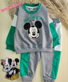 تصویر ست خواهر برادری میکی - سبز / 35 