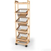 تصویر جا سیب زمینی و پیاز 4طبقه شانو طرح ایکیا 3322 