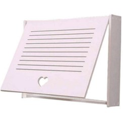 تصویر شلف دیواری پوشاننده جعبه فیوز مدل قلبی از PVC 