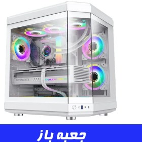 تصویر کیس گیمینگ گیم مکس GAMEMAX HYPE White سفید (جعبه باز) 