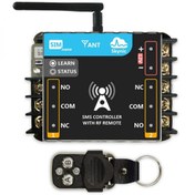 تصویر اس ام اس کنترل دو کانال به همراه ریموت کنترل 