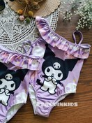 تصویر مایو دخترانه طرح کرومی مناسب ۲ تا ۱۰ سال 