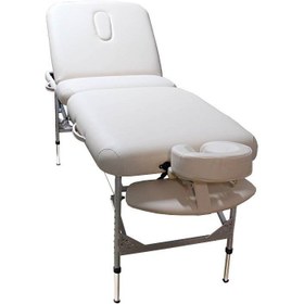 تصویر تخت ماساژ آلومینیومی PVD 1S28 - بژ massage bed Relax PVD 1S28