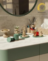 تصویر ست دکوری دکوراتیو نظم دهنده میز آرایش 