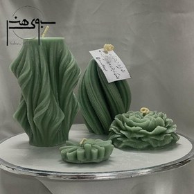 تصویر ست شمع ۴ تکه تزیینی لاکچری کد SH018 