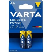 تصویر باتری قلمی آلکالاین دو عددی وارتا مدل VARTA LongLife Power AA 