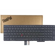 تصویر کیبورد لپ تاپ لنوو ThinkPad E540 مشکی با فریم و موس و بدون بکلایت - نو 