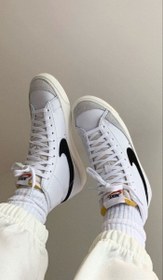 تصویر کتونی نایکی بلیزر سفید کد 122 Nike blazer white 122