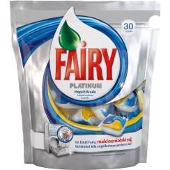 تصویر قرص ماشین ظرفشویی پلاتینیوم فیری لیمویی 30 عددی اورجینال اصلی -واردات قانونی -ارسال از منطقه آزاد ارس 