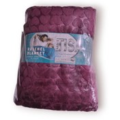 تصویر پتوی مسافرتی(ژله ای) تک نفره تیسا (رنگ زرشکی) کد 140205103 