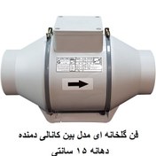 تصویر فن بین کانالی دمنده مدل VLN-15C2S سایز ۱۵ سانتی 