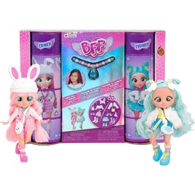 تصویر عروسک‌های بلافصل کونی و سیدنی (۲ عدد) برند cry babies Bff Coney u0026 Sydney Dolls (2 Pack)